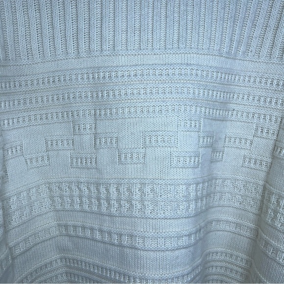 VINTAGE LONDON TOWNE LARGE IVORY WHITE CARDIGAN SWEATER RETRO ROCKABILLY - Picture 2 of 10